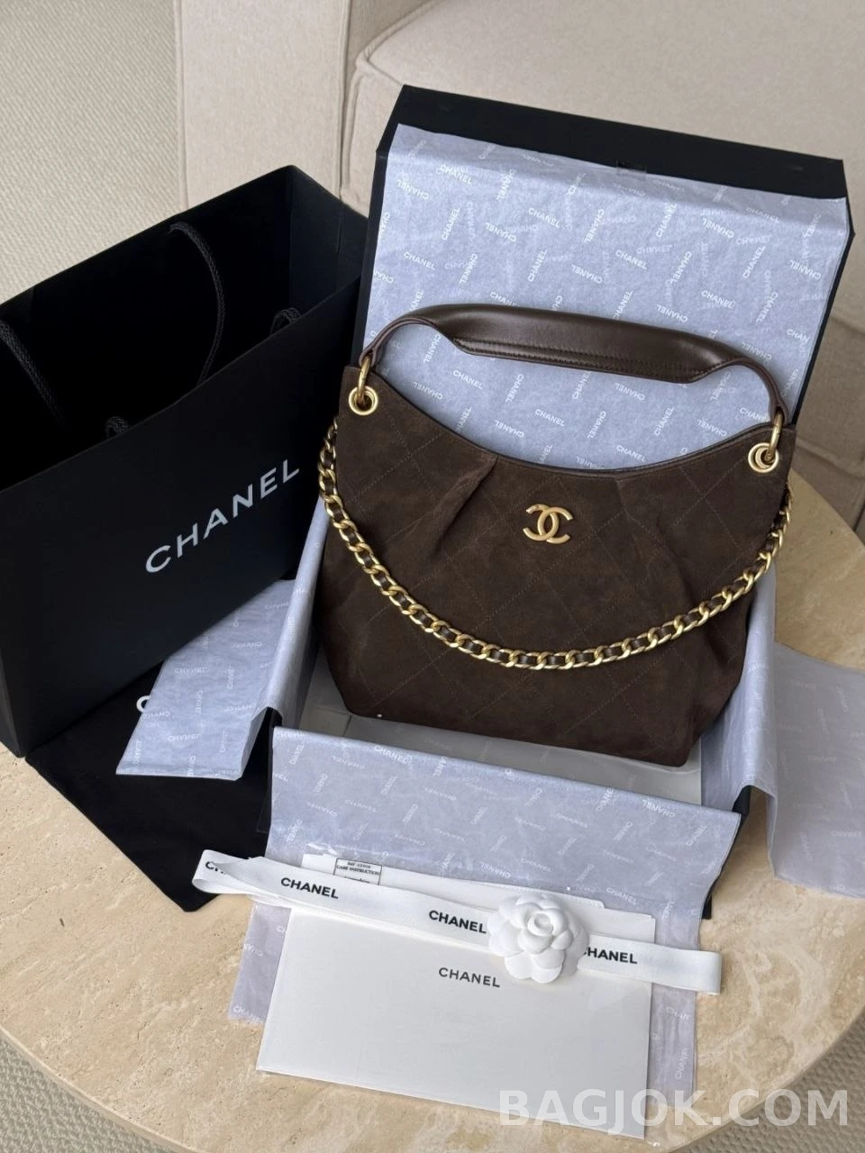샤넬 Chanel 26c 히피 호보백 스몰 (스웨이드) 상세 이미지