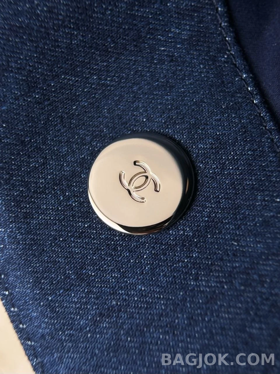 샤넬 Chanel 26m 라피아 스몰 쇼핑백 데님  상세 이미지