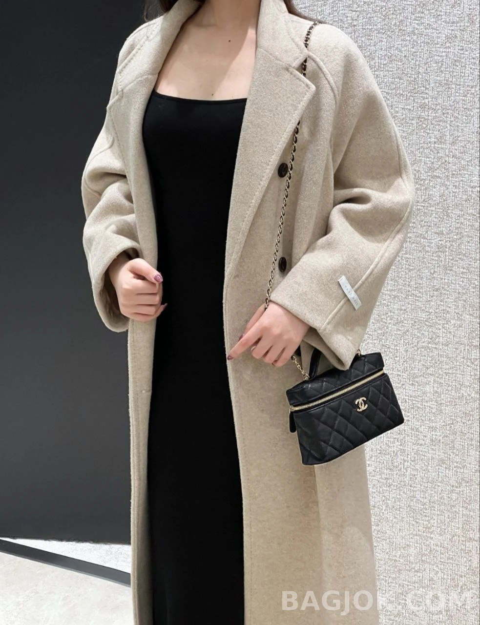 샤넬 Chanel 26c LP 클래식 캐비어 탑핸들 베니티 케이스 상세 이미지