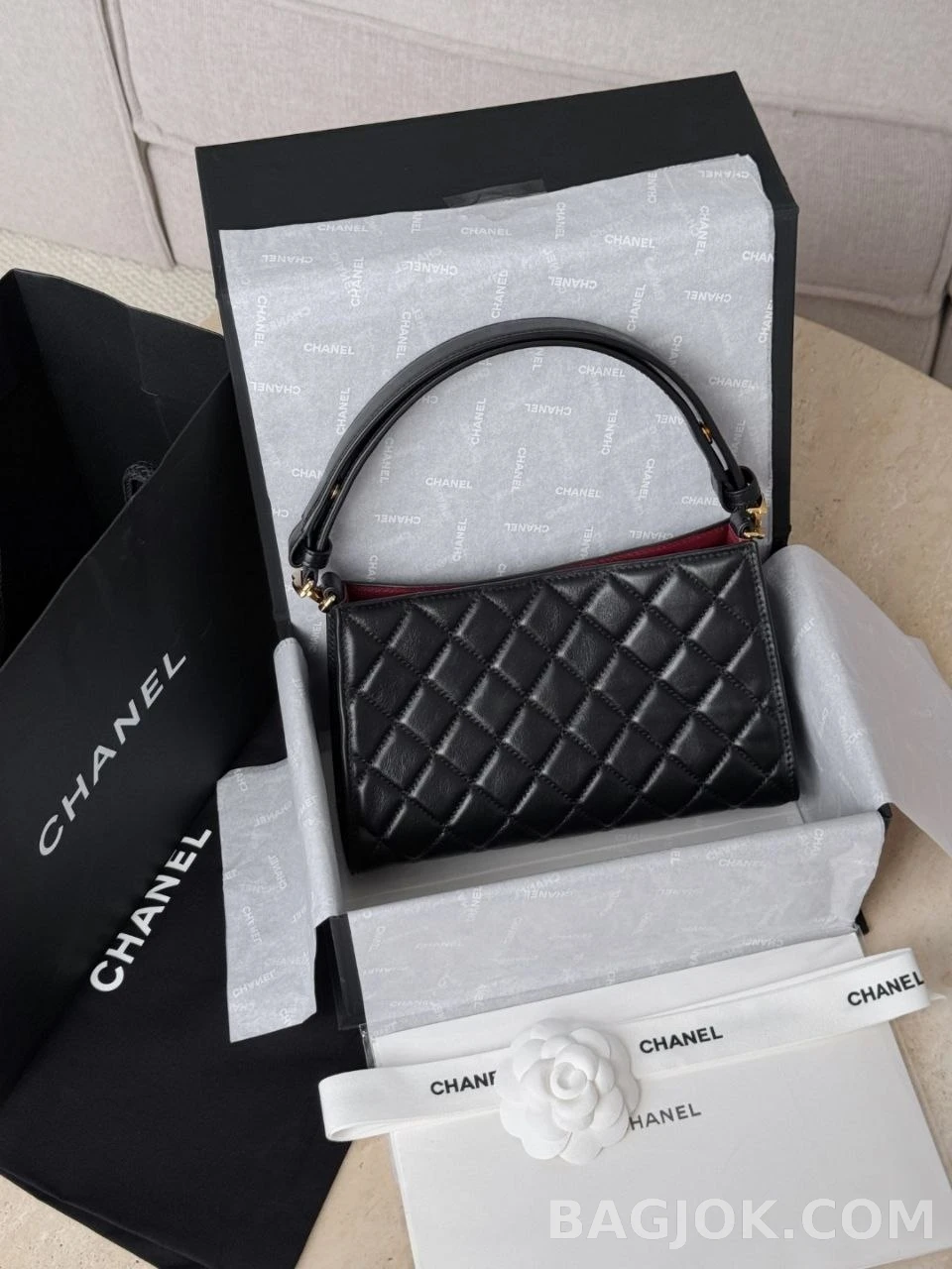 샤넬 Chanel 26x 램스킨 퀼팅 이지 클래식 플랩백 상세 이미지
