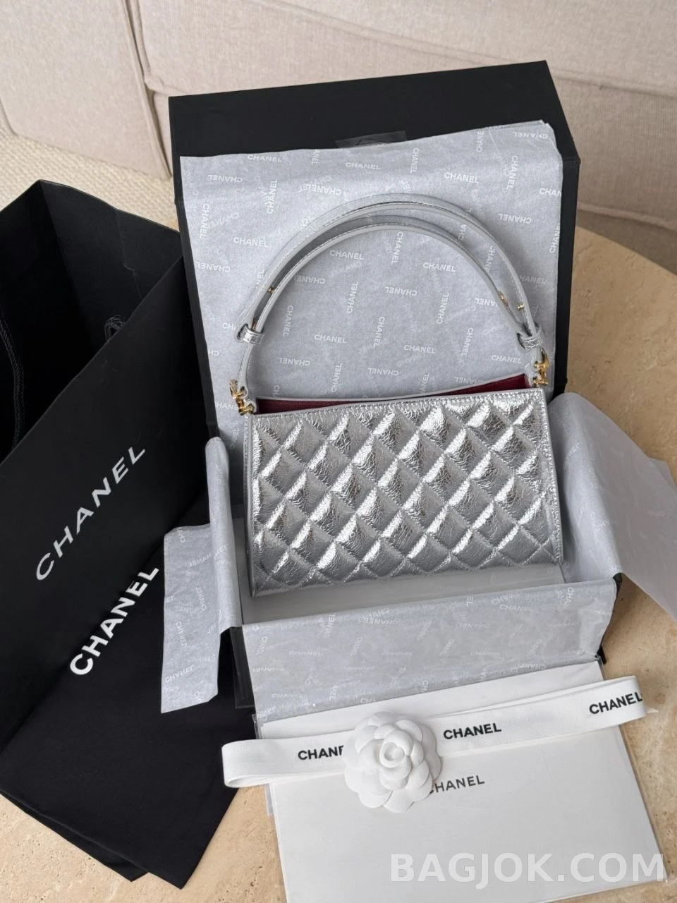 샤넬 Chanel 26x 램스킨 퀼팅 이지 클래식 플랩백 상세 이미지