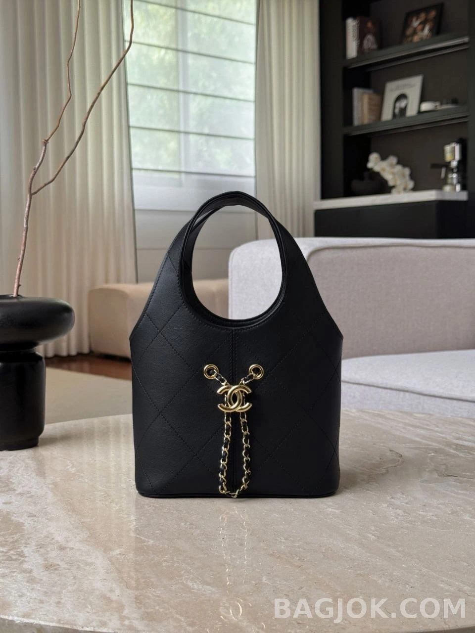 샤넬 Chanel 26p 램스킨 퀼팅 호보백 상세 이미지