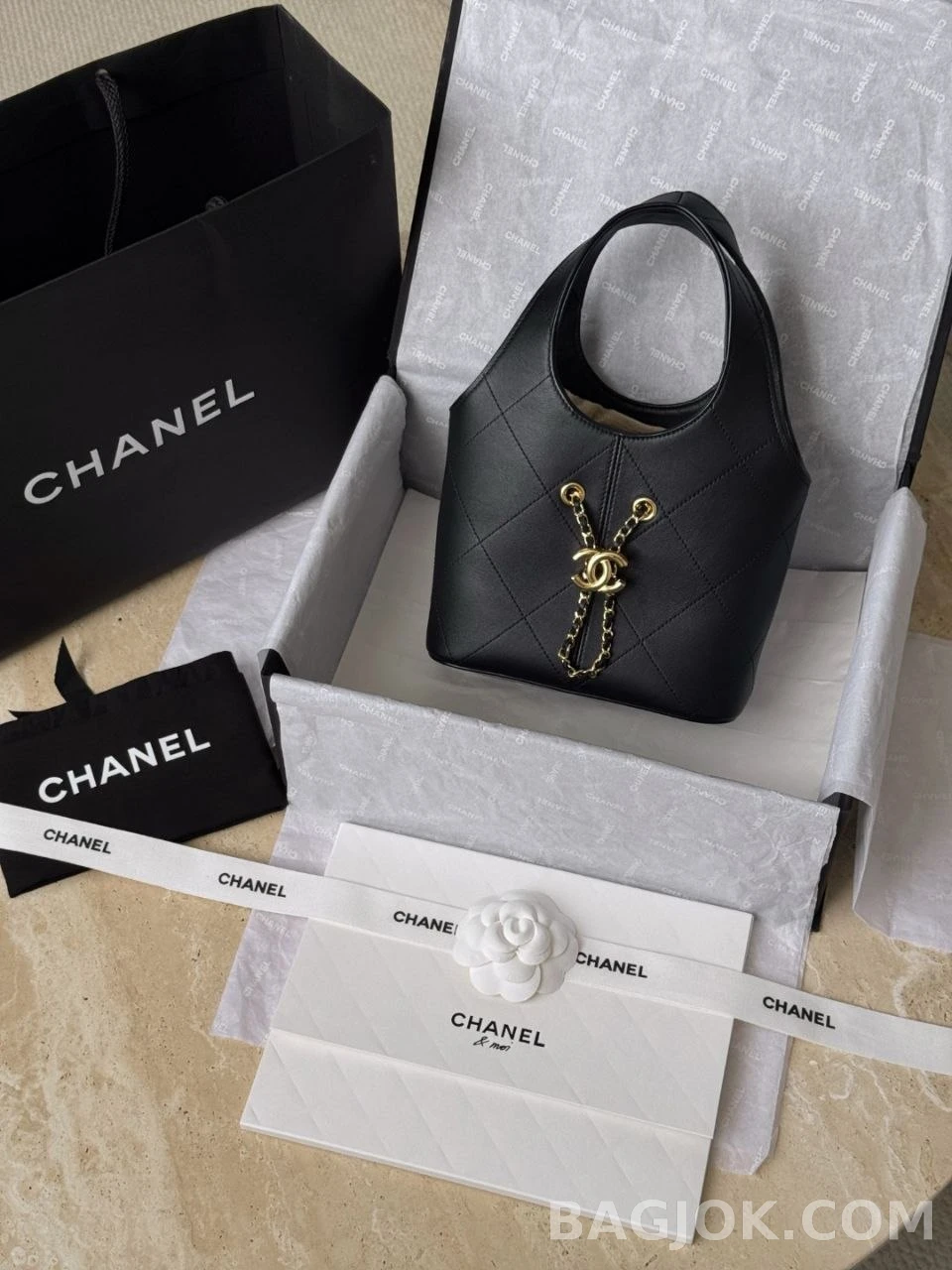 샤넬 Chanel 26p 램스킨 퀼팅 호보백 상세 이미지