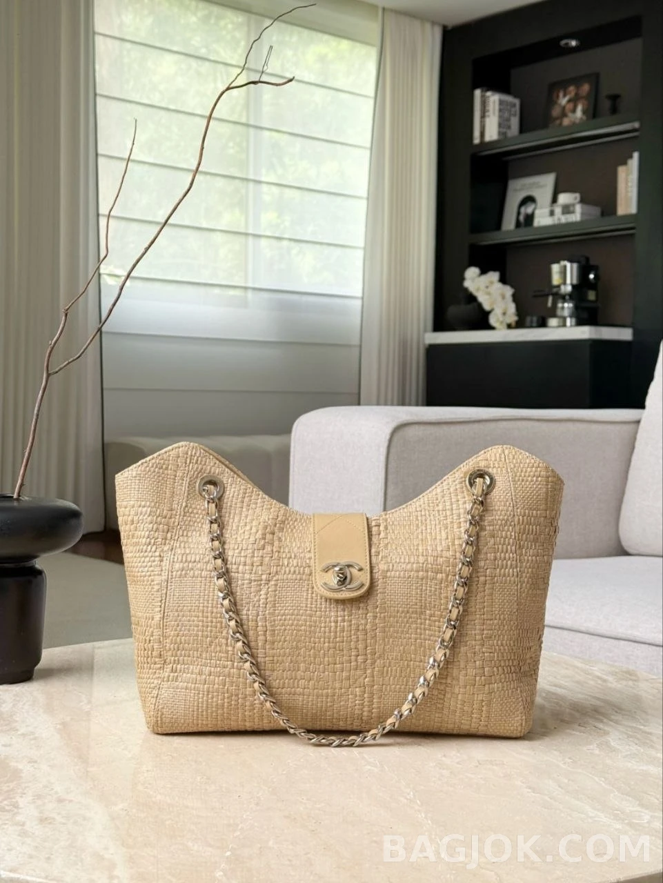 샤넬 Chanel 26P 라피아 토트백 상세 이미지