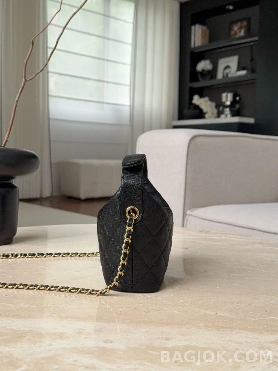 샤넬 Chanel 26P 클래식 체인 미니 호보백 캐비어 상세 이미지