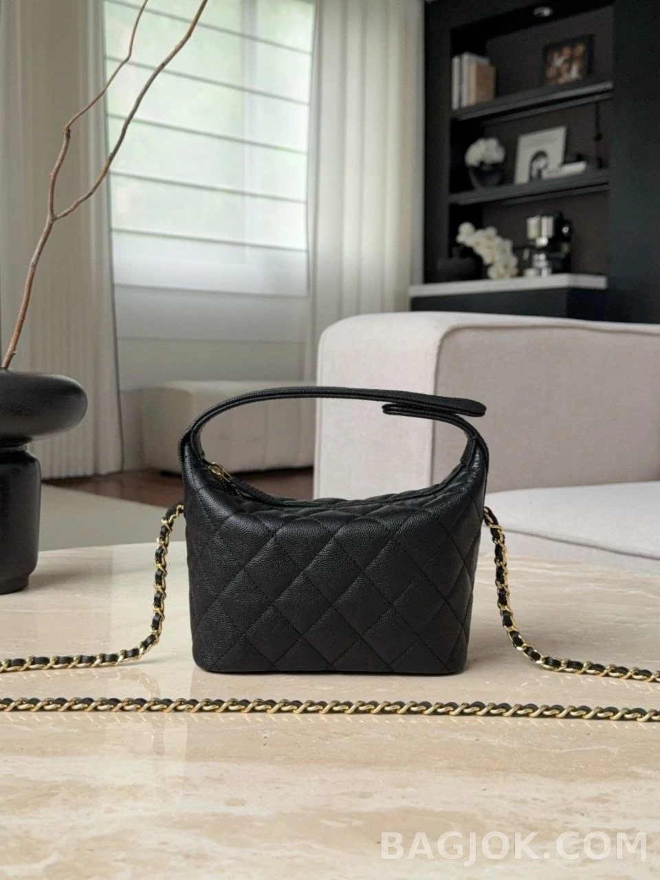 샤넬 Chanel 26P 클래식 체인 미니 호보백 캐비어 상세 이미지