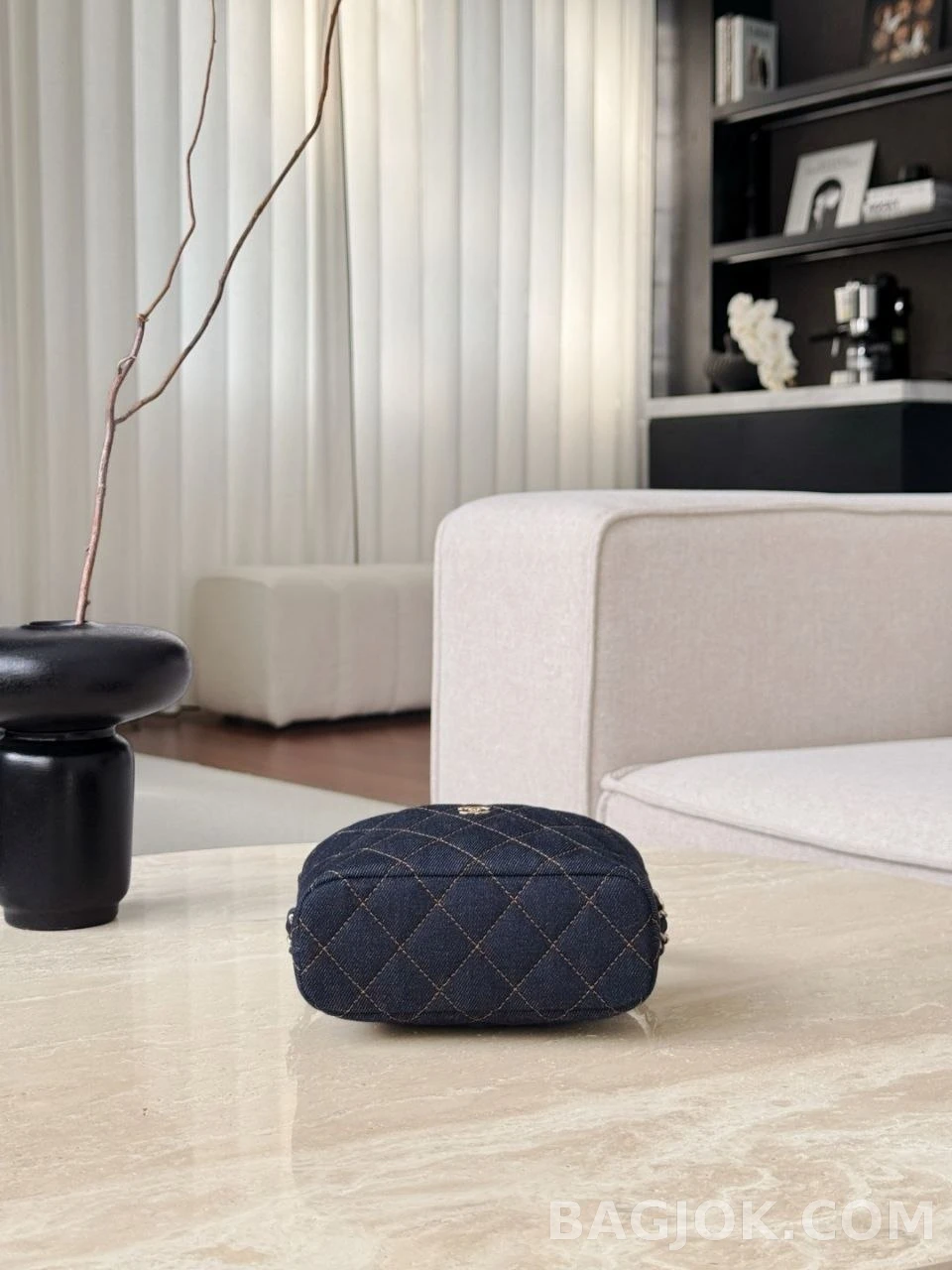 샤넬 Chanel 26P 클래식 체인 미니백 데님 상세 이미지