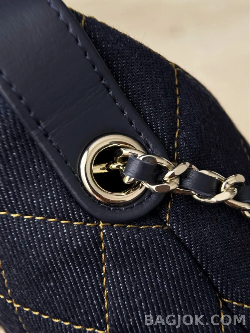 샤넬 Chanel 26P 클래식 체인 미니백 데님 상세 이미지