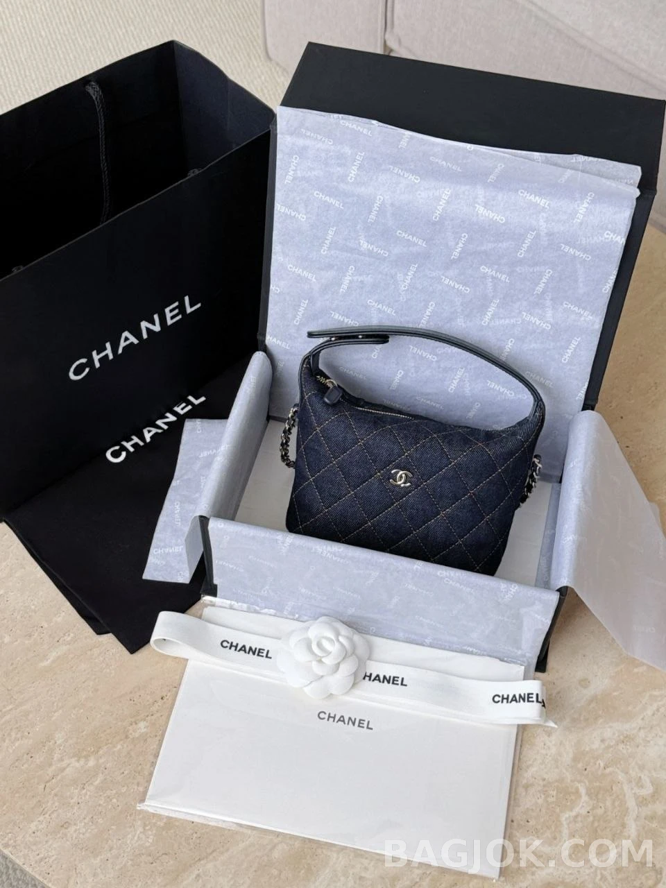 샤넬 Chanel 26P 클래식 체인 미니백 데님 상세 이미지