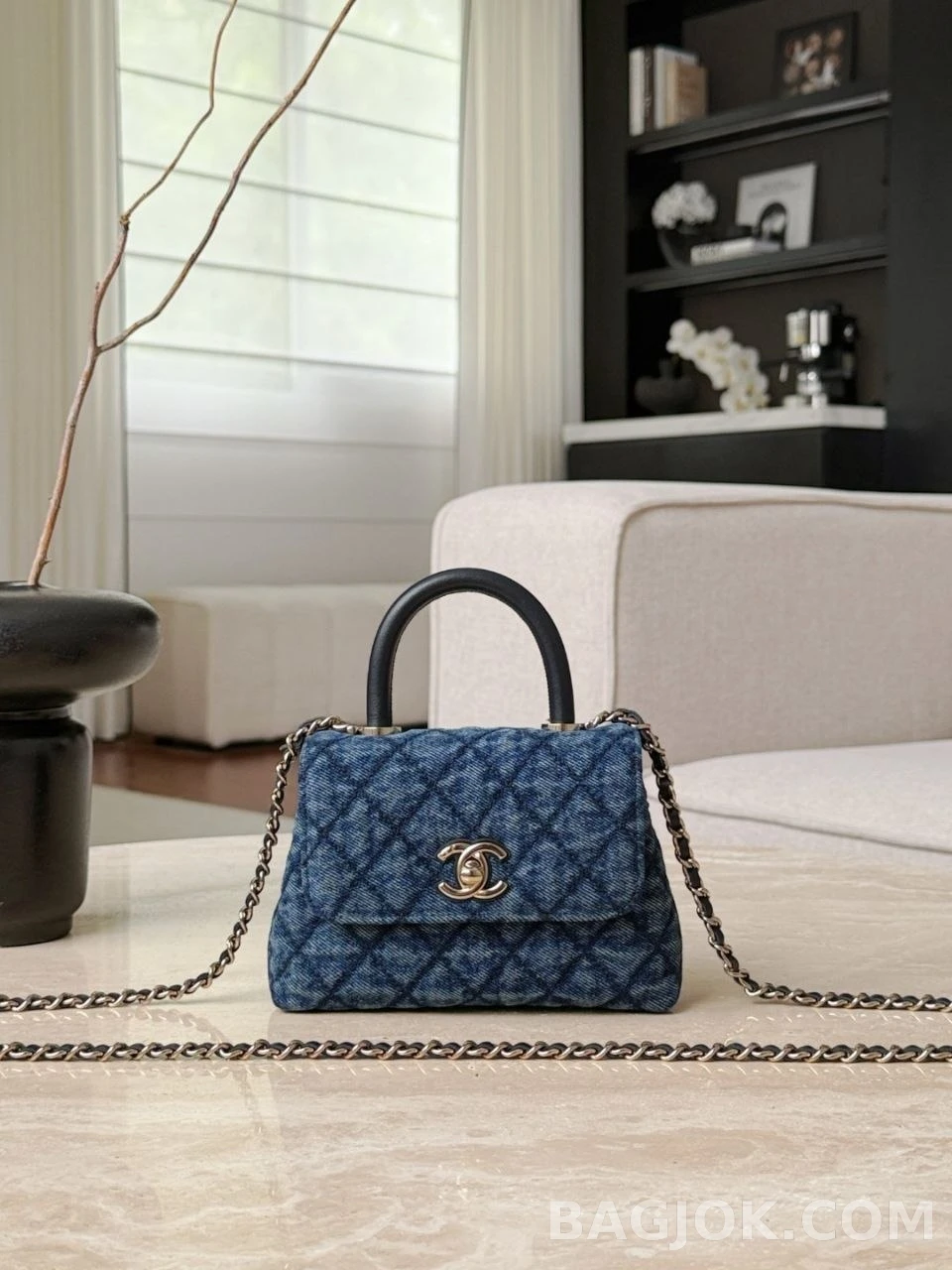 샤넬  Chanel 26P 데님 코코 핸들 16백 상세 이미지