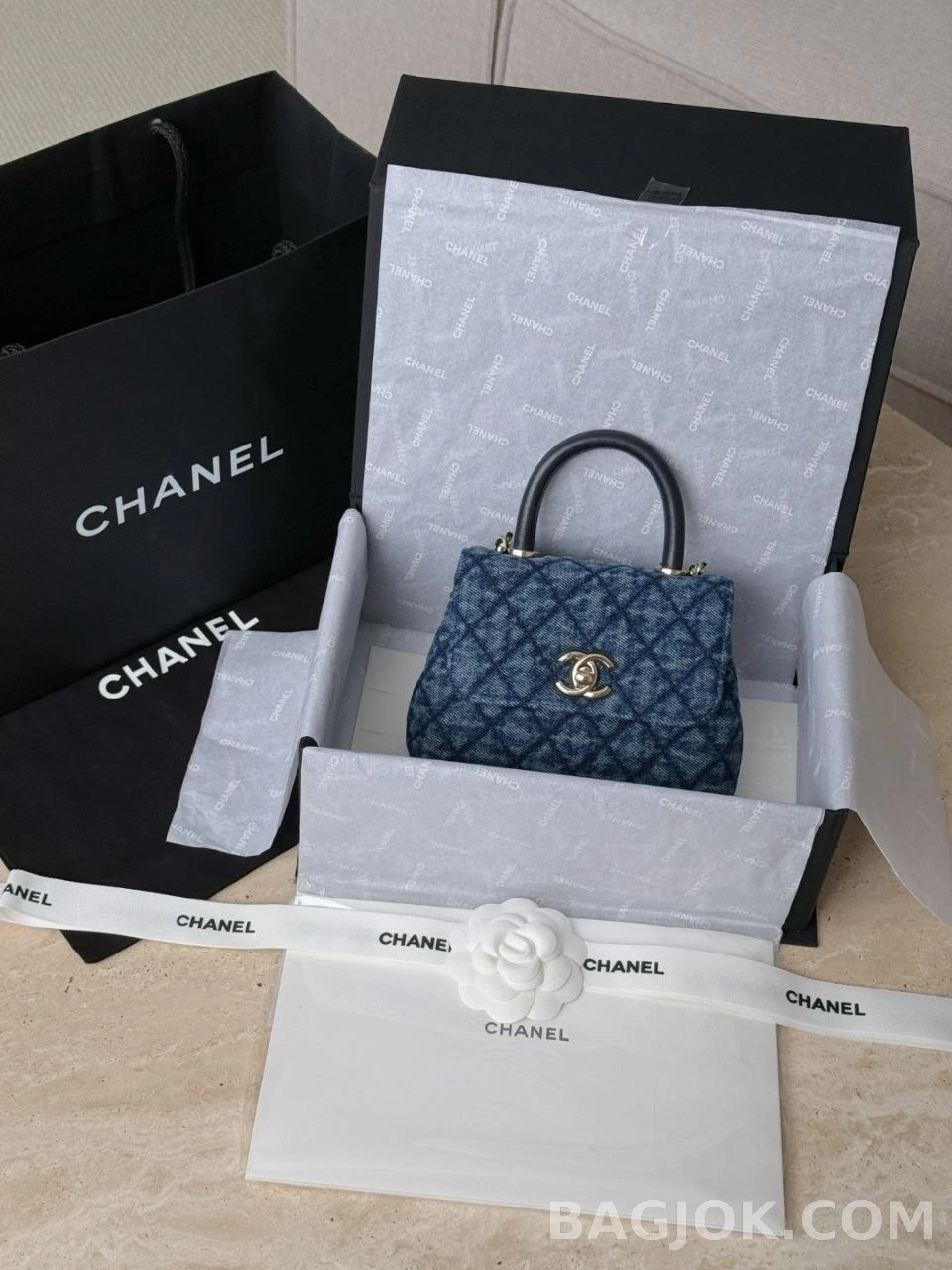 샤넬  Chanel 26P 데님 코코 핸들 16백 상세 이미지