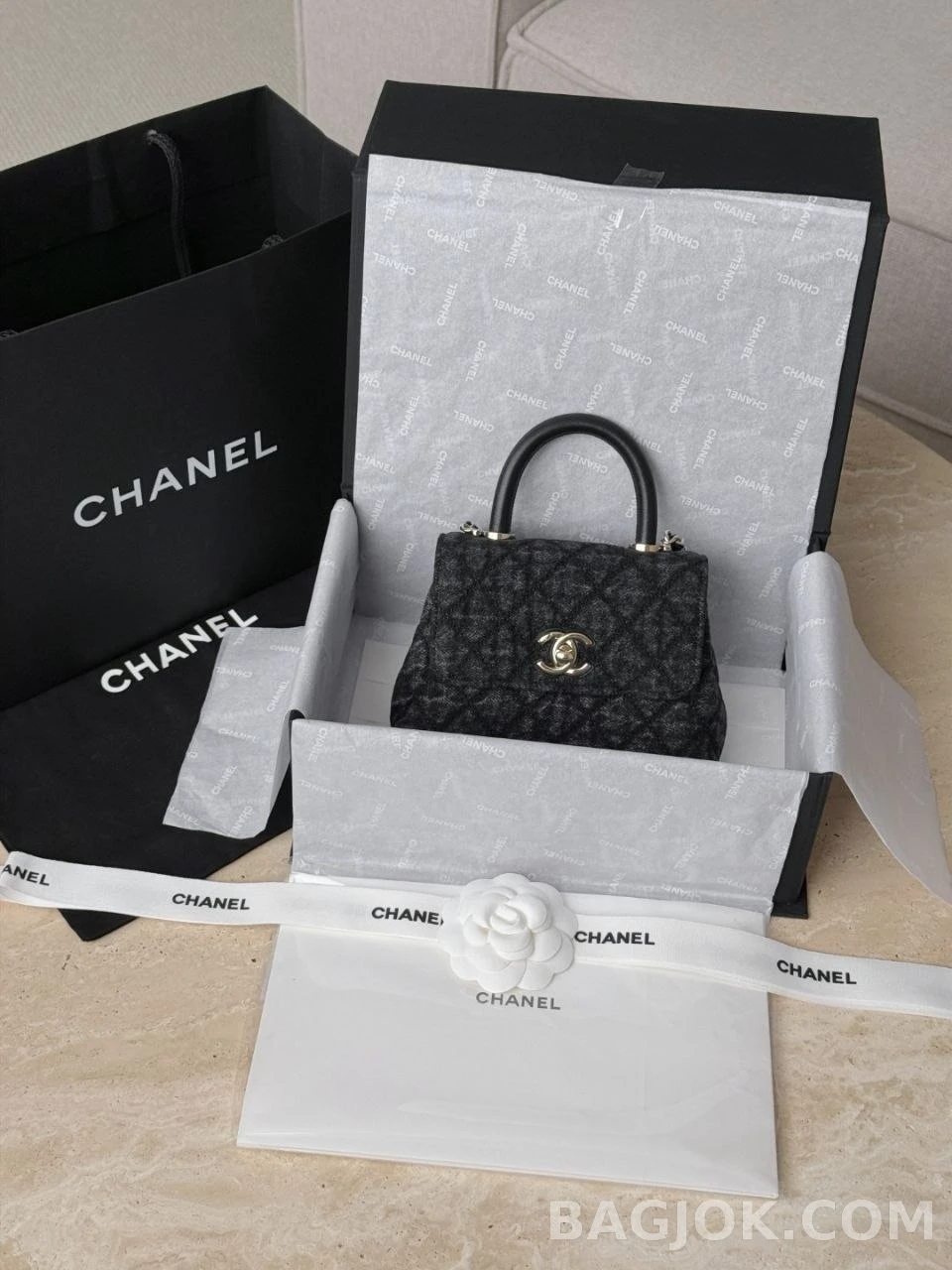 샤넬  Chanel 26P 데님 코코 핸들 16백 상세 이미지