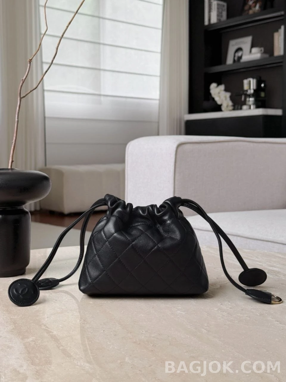 샤넬 Chanel 26s 램스킨 가죽 스트랩 클러치 상세 이미지