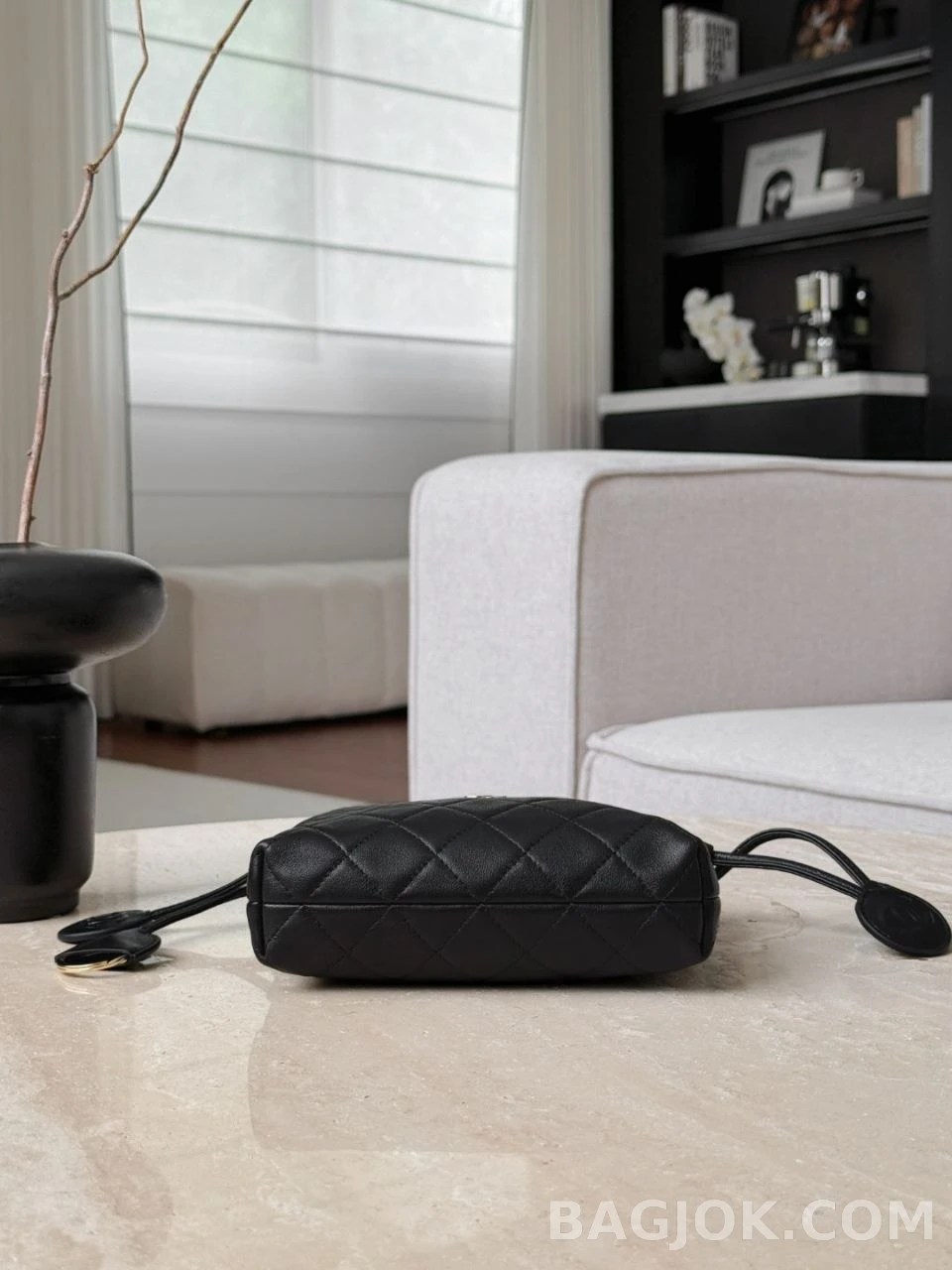 샤넬 Chanel 26s 램스킨 가죽 스트랩 클러치 상세 이미지
