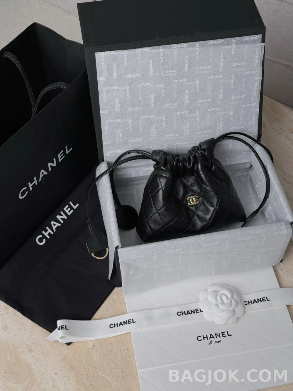 샤넬 Chanel 26s 램스킨 가죽 스트랩 클러치 상세 이미지