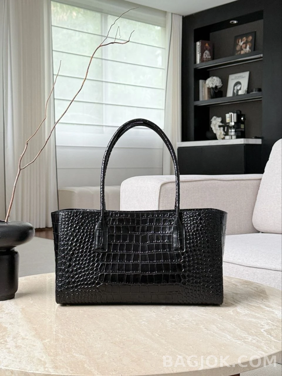 샤넬 Chanel 26s 크로커다일 카프스킨 스몰 쇼핑백 상세 이미지