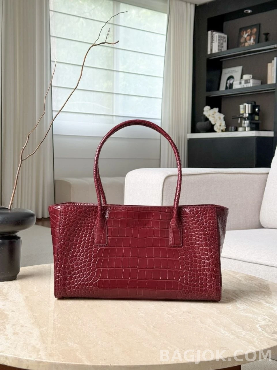 샤넬 Chanel 26s 크로커다일 카프스킨 스몰 쇼핑백 상세 이미지