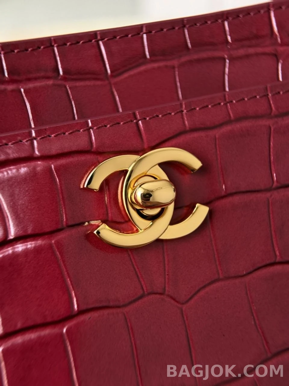 샤넬 Chanel 26s 크로커다일 카프스킨 스몰 쇼핑백 상세 이미지