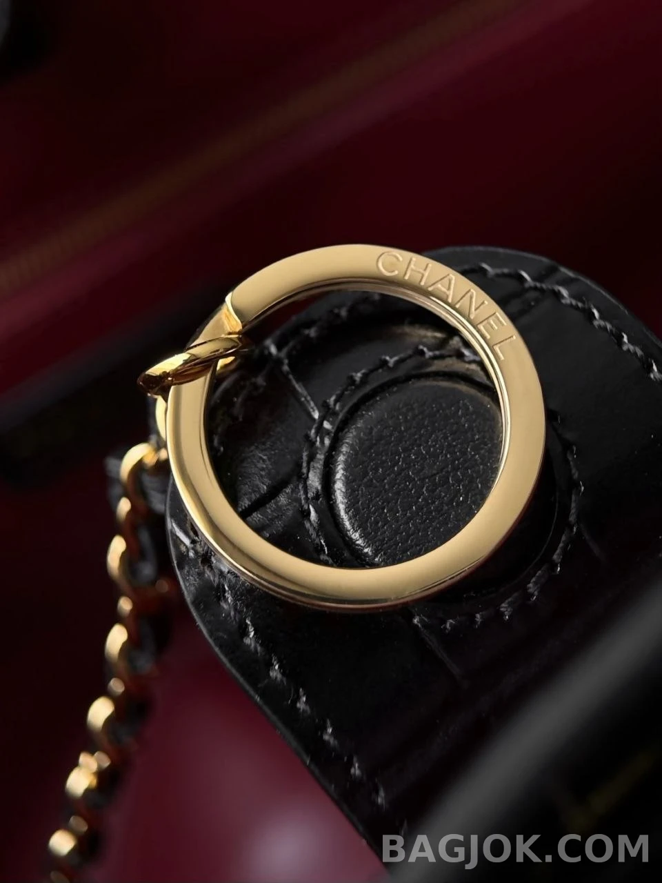 샤넬 Chanel 26s 크로커다일 카프스킨 미디움 쇼핑백 상세 이미지