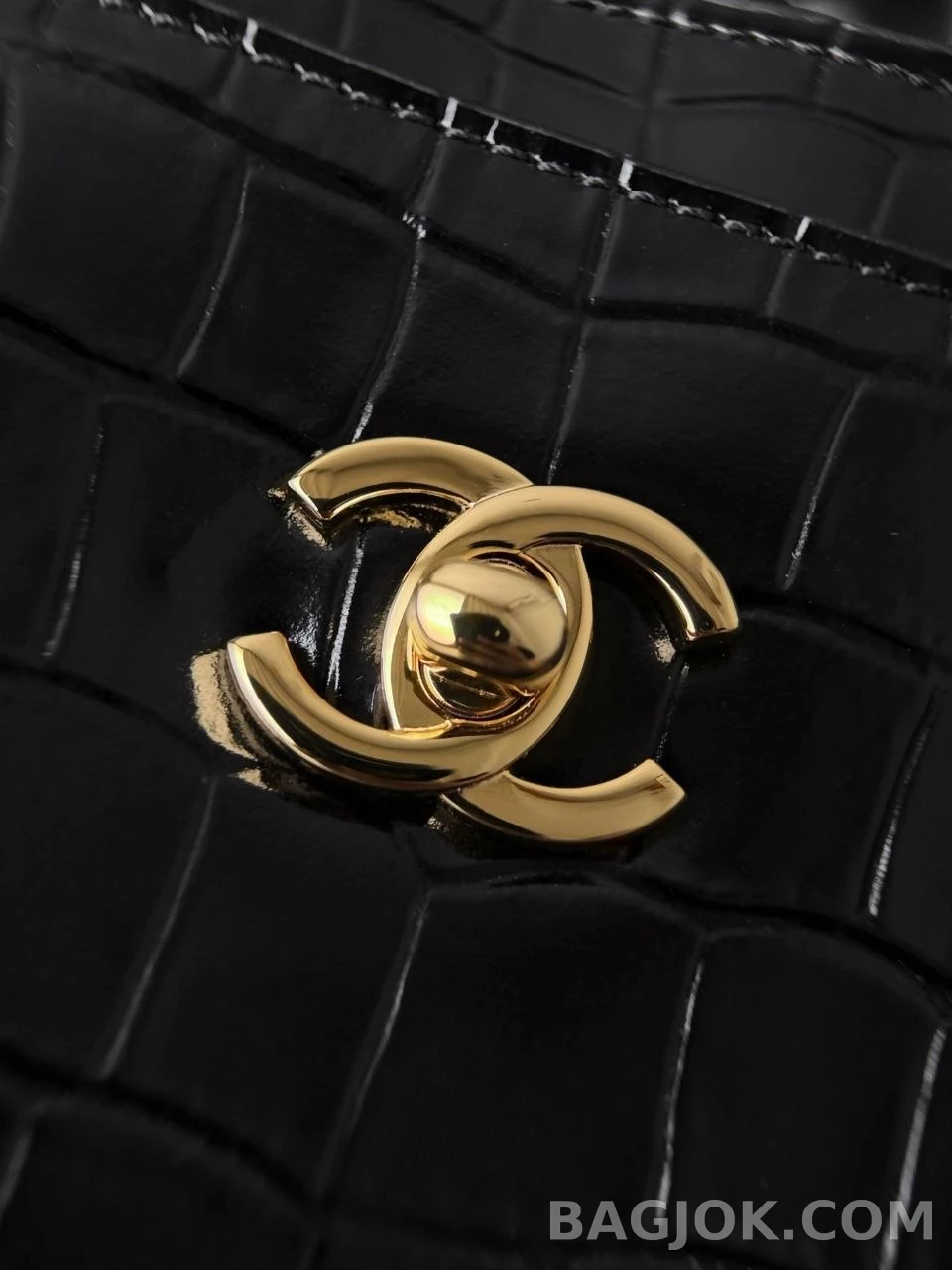 샤넬 Chanel 26s 크로커다일 카프스킨 미디움 쇼핑백 상세 이미지