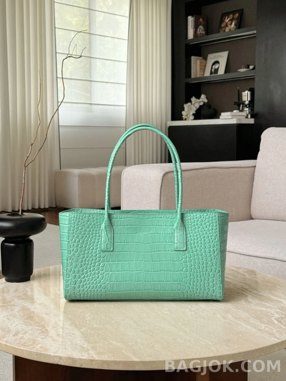 샤넬 Chanel 26s 크로커다일 카프스킨 스몰 쇼핑백 상세 이미지