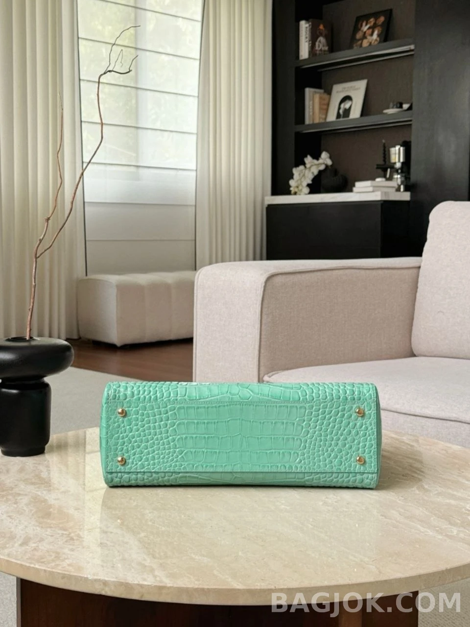 샤넬 Chanel 26s 크로커다일 카프스킨 스몰 쇼핑백 상세 이미지