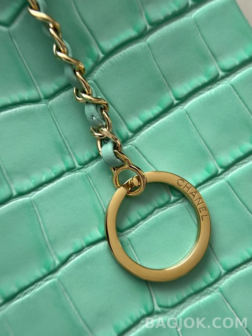 샤넬 Chanel 26s 크로커다일 카프스킨 스몰 쇼핑백 상세 이미지