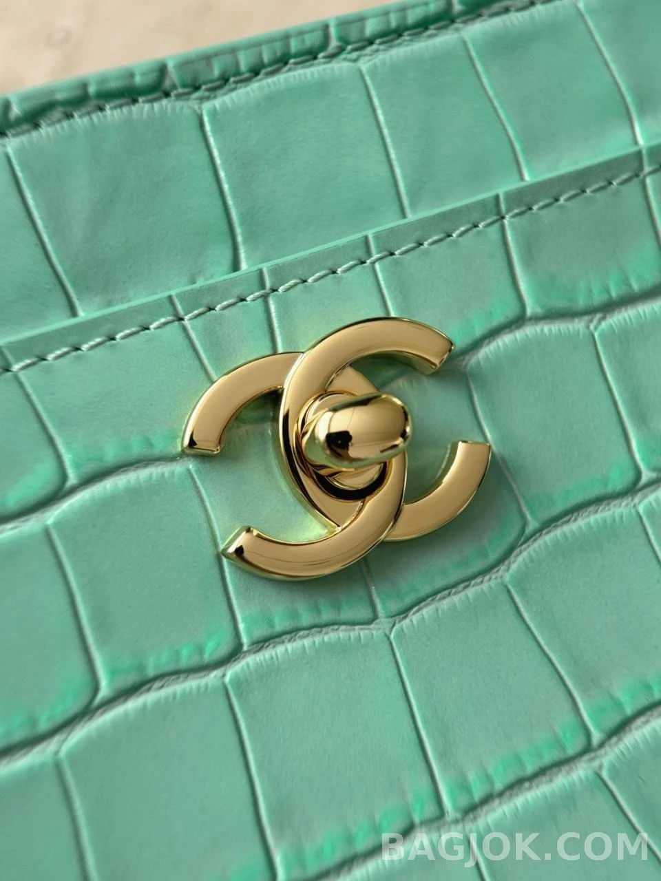 샤넬 Chanel 26s 크로커다일 카프스킨 스몰 쇼핑백 상세 이미지