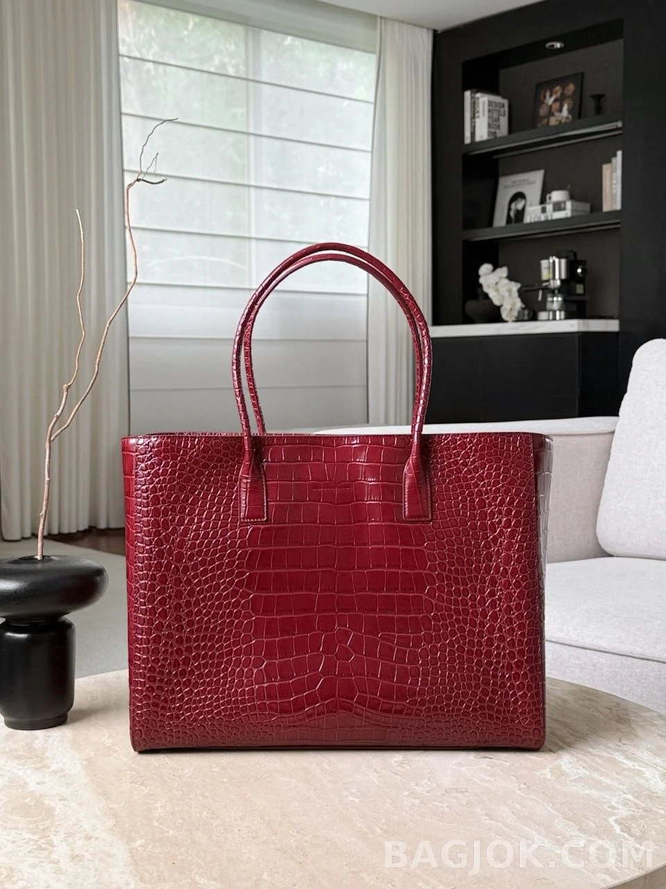 샤넬 Chanel 26s 크로커다일 카프스킨 미디움 쇼핑백 상세 이미지