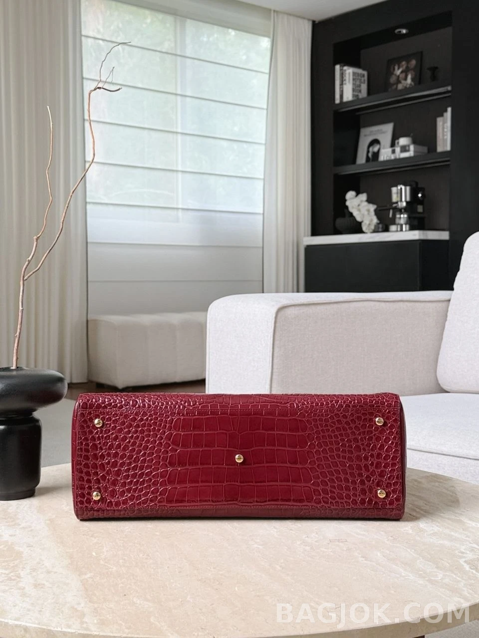 샤넬 Chanel 26s 크로커다일 카프스킨 미디움 쇼핑백 상세 이미지