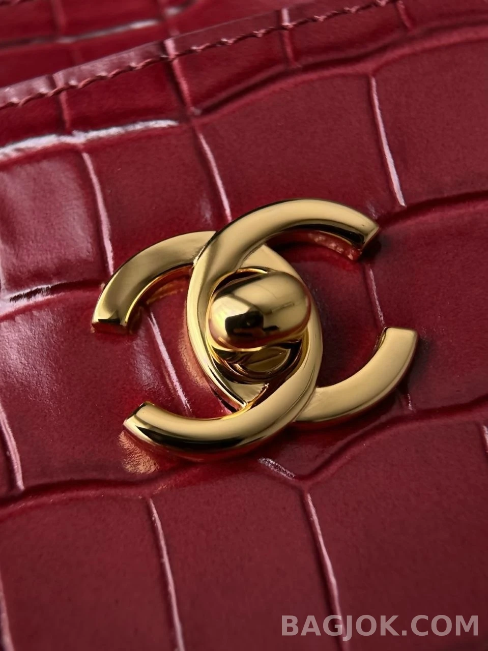 샤넬 Chanel 26s 크로커다일 카프스킨 미디움 쇼핑백 상세 이미지