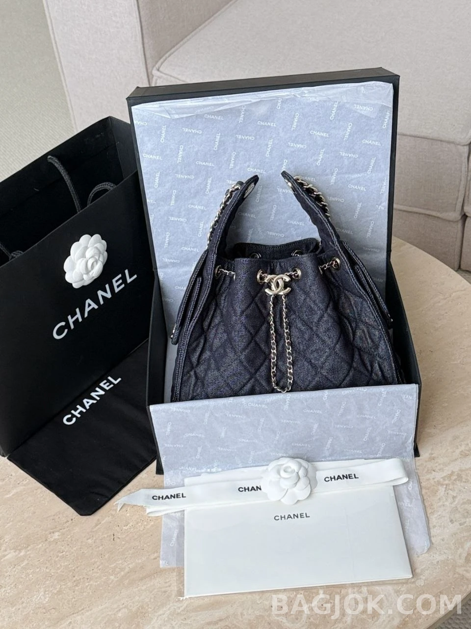 샤넬 Chanel 26s 호보백 스몰 데님 상세 이미지