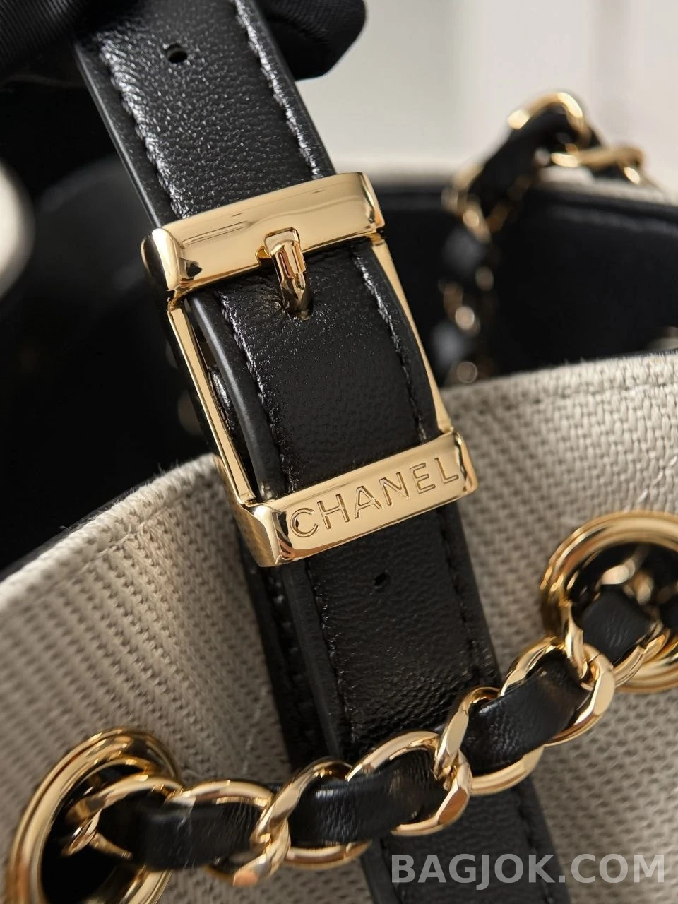 샤넬 Chanel 26s 캔버스 & 카프 콤비 호보백 상세 이미지