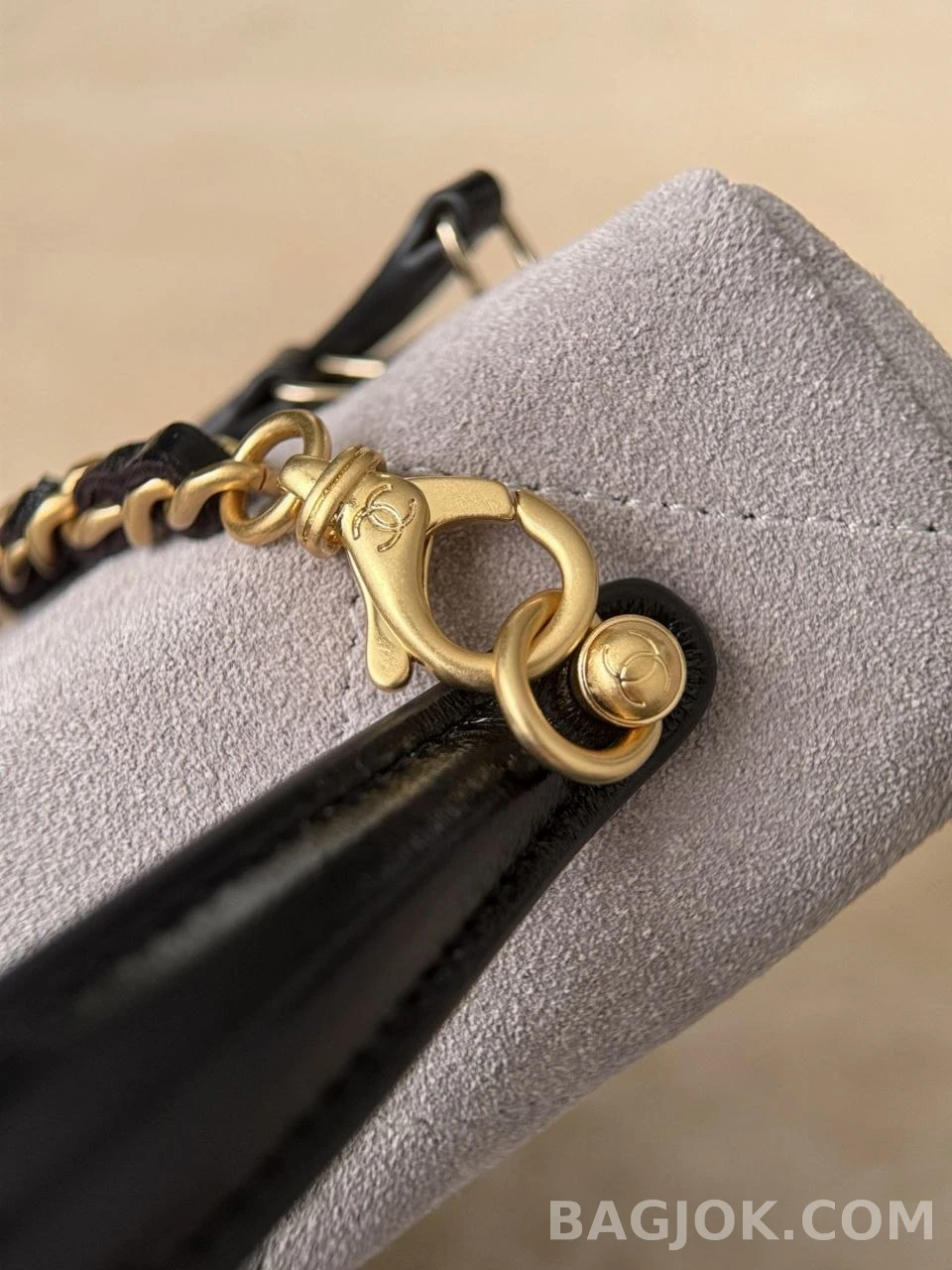 샤넬 Chanel 26s LP 스웨이드 체인 베니티 케이스 상세 이미지