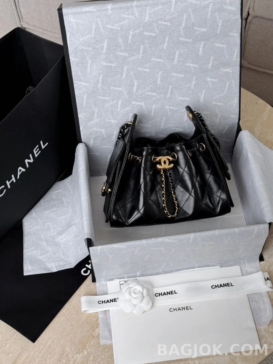 샤넬 Chanel 26C 호보백 미니 램스킨 상세 이미지