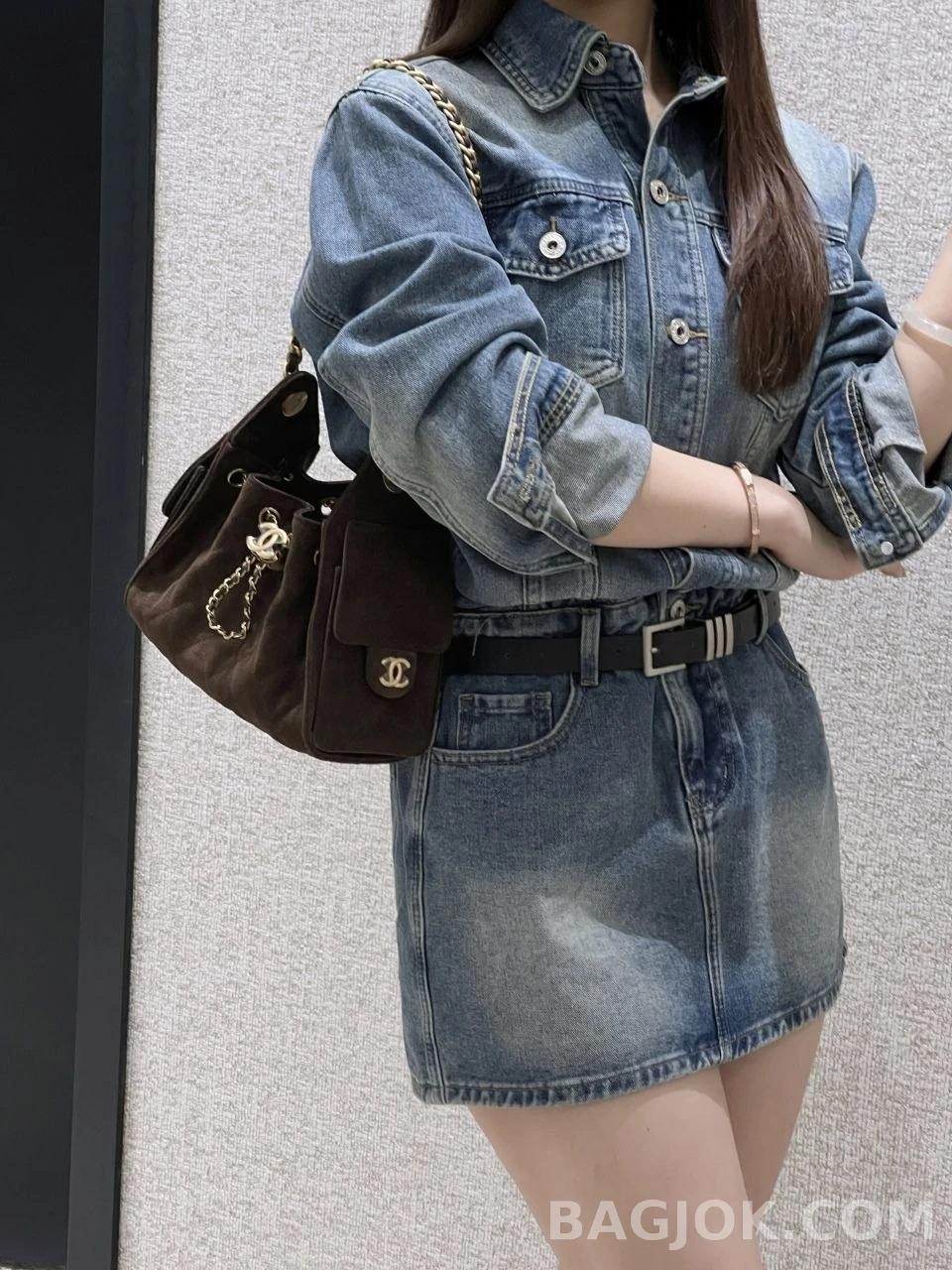 샤넬 Chanel 26C 호보백 미니 스웨이드 상세 이미지