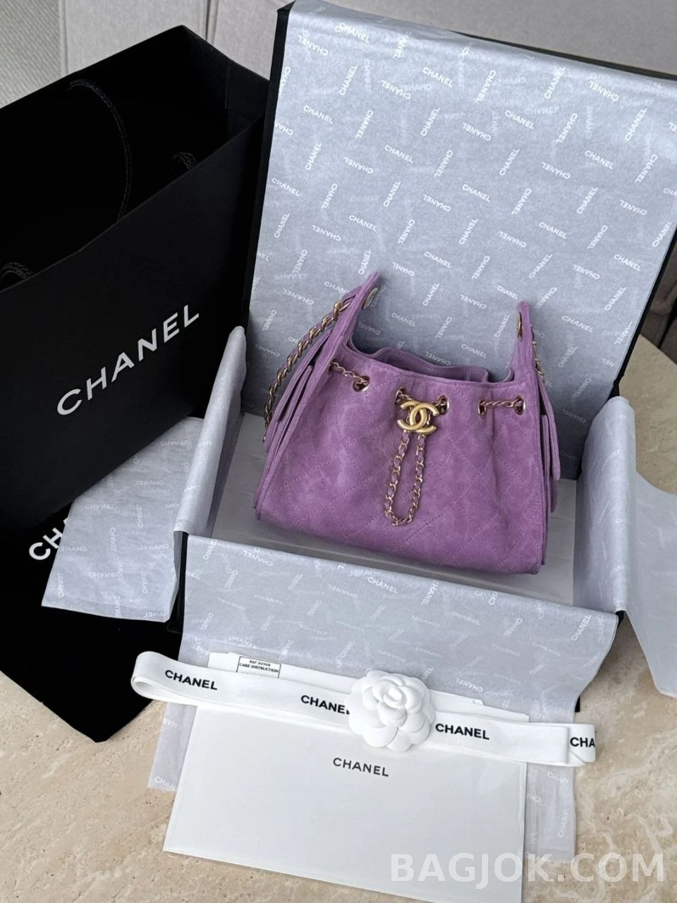 샤넬 Chanel 26C 호보백 미니 스웨이드 상세 이미지