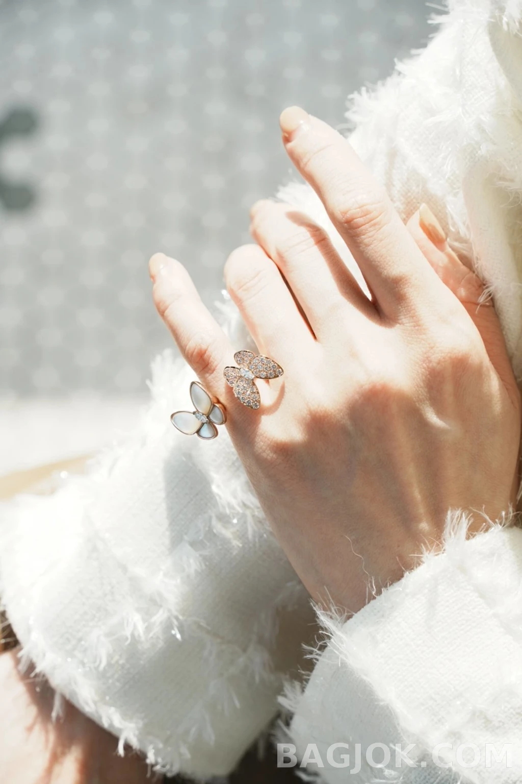 반클리프 아펠 Van Cleef & Arpels Butterfly 비대칭 반지 상세 이미지