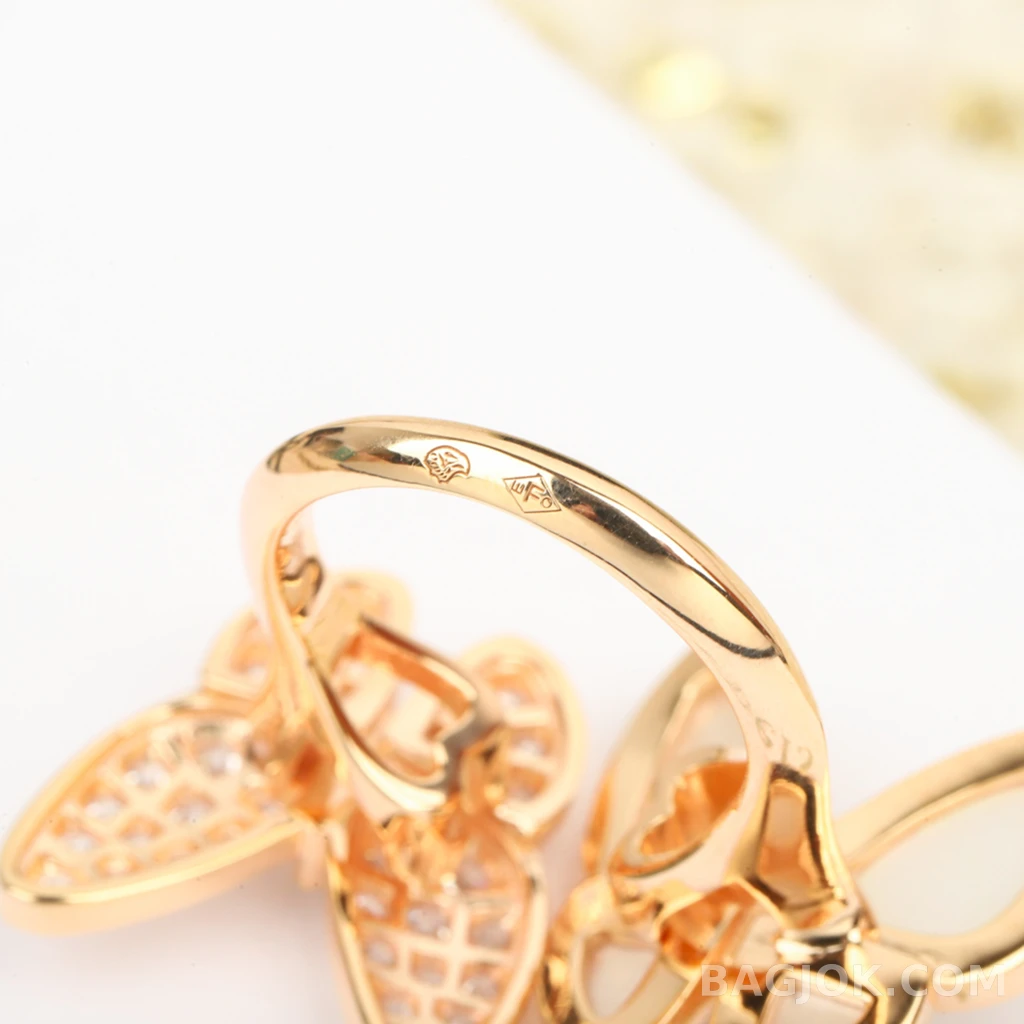 반클리프 아펠 Van Cleef & Arpels Butterfly 비대칭 반지 상세 이미지