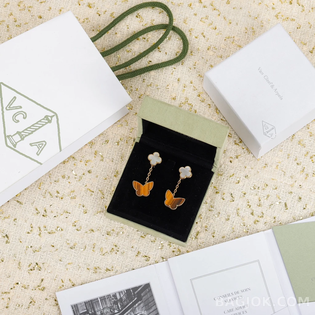 반클리프 아펠 Van Cleef & Arpels Alhambra Butterfly 귀걸이 상세 이미지