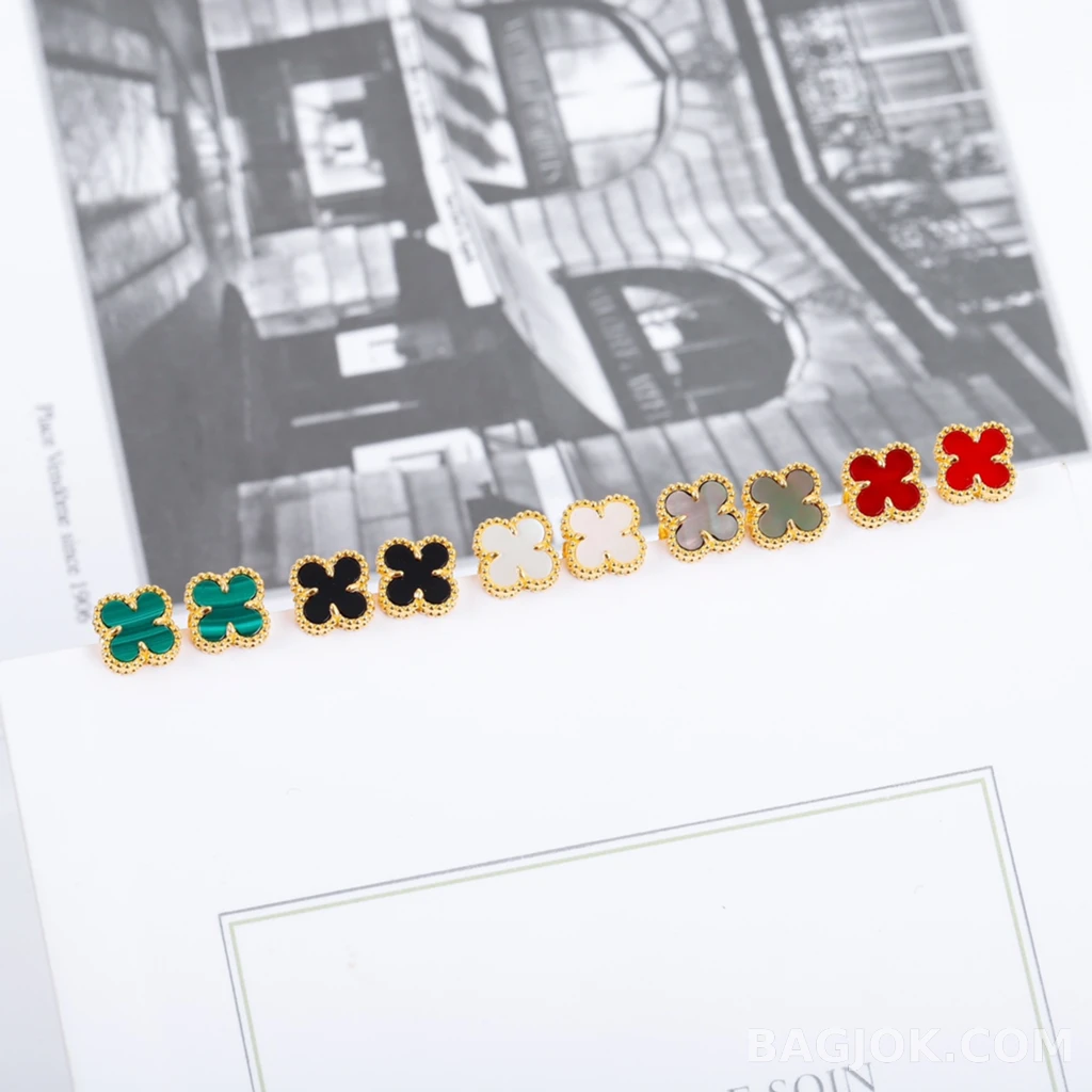 반클리프 아펠 Van Cleef & Arpels Vintage Alhambra 미니 귀걸이 상세 이미지