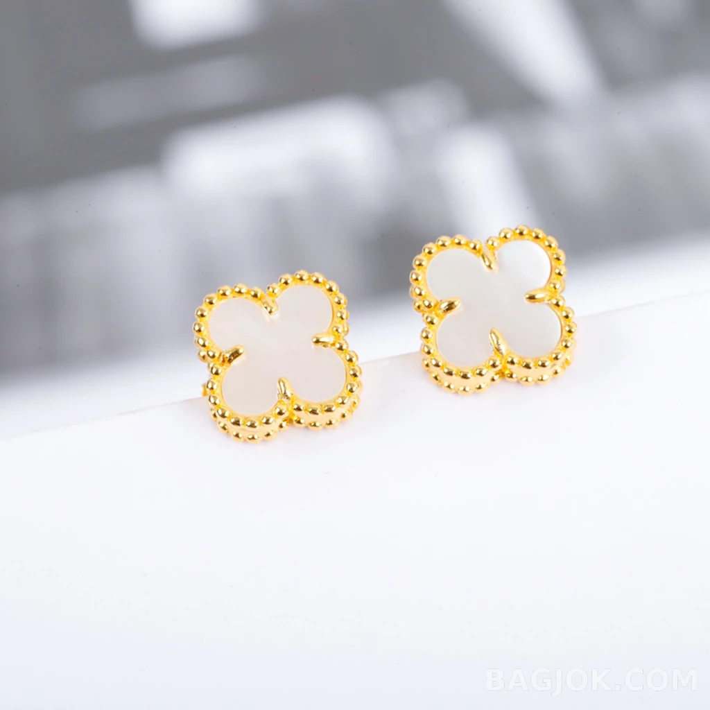 반클리프 아펠 Van Cleef & Arpels Vintage Alhambra 미니 귀걸이 상세 이미지