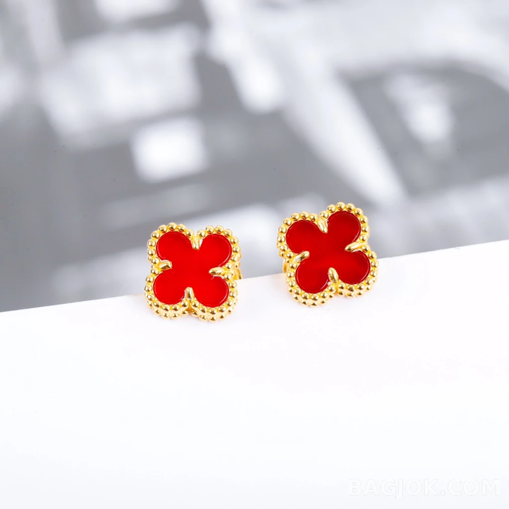 반클리프 아펠 Van Cleef & Arpels Vintage Alhambra 미니 귀걸이 상세 이미지