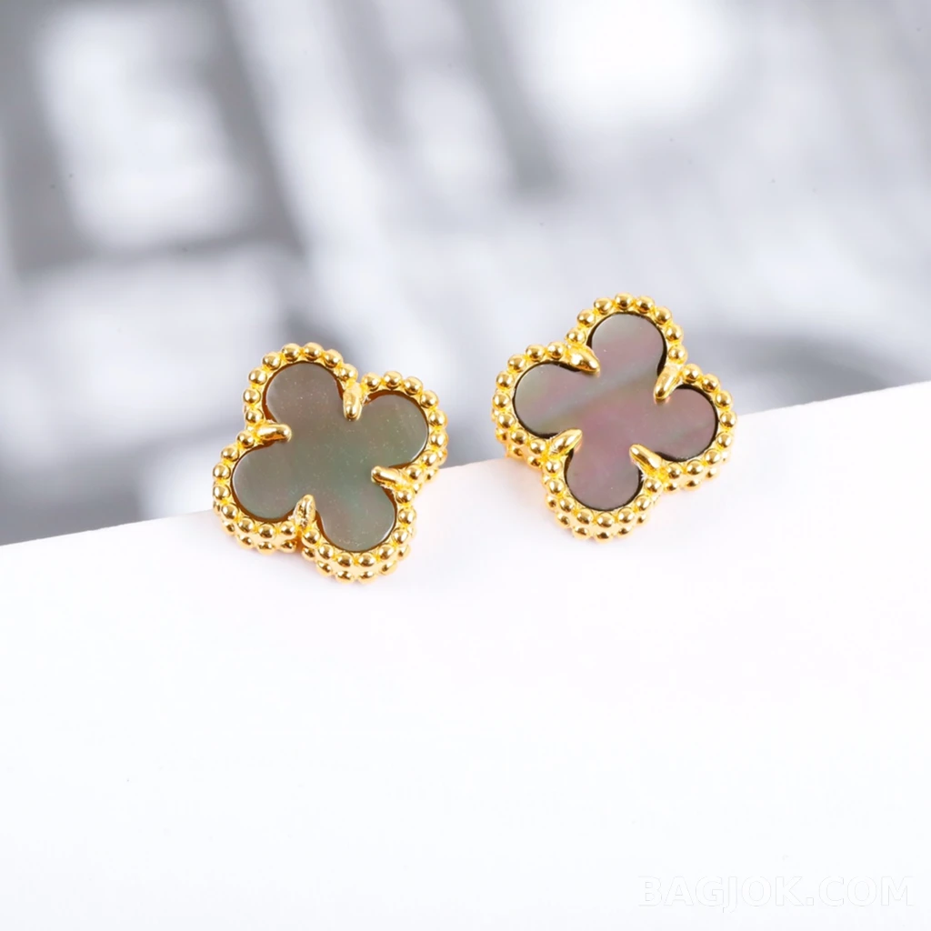 반클리프 아펠 Van Cleef & Arpels Vintage Alhambra 미니 귀걸이 상세 이미지