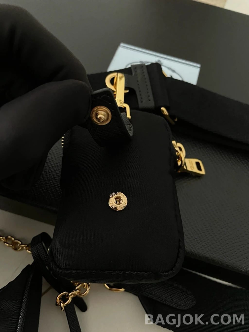 프라다 Prada 테수토 체인 호보백 상세 이미지