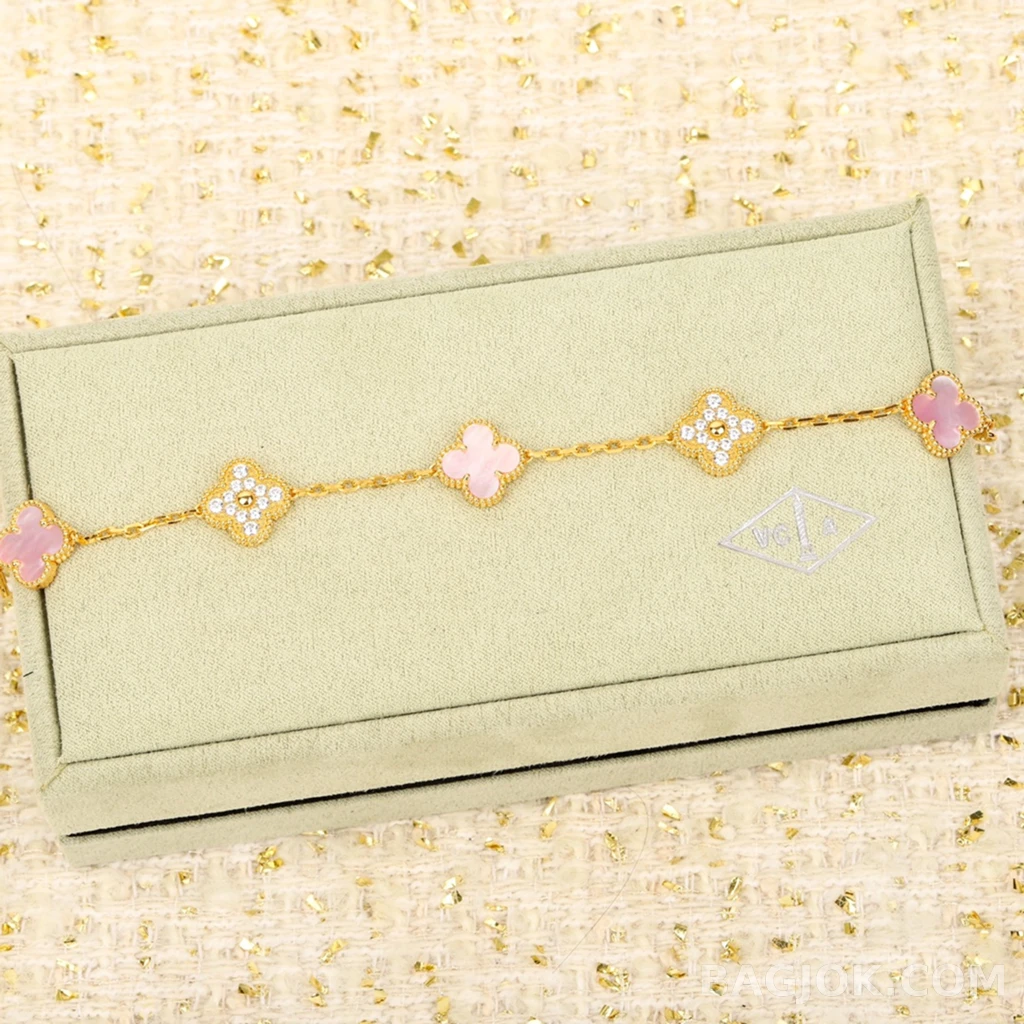 반클리프 아펠 Van Cleef & Arpels Vintage Alhambra 기요셰 팔찌 상세 이미지