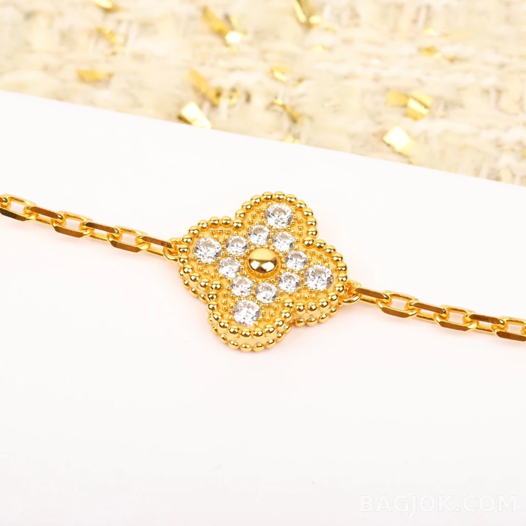 반클리프 아펠 Van Cleef & Arpels Vintage Alhambra 기요셰 팔찌 상세 이미지