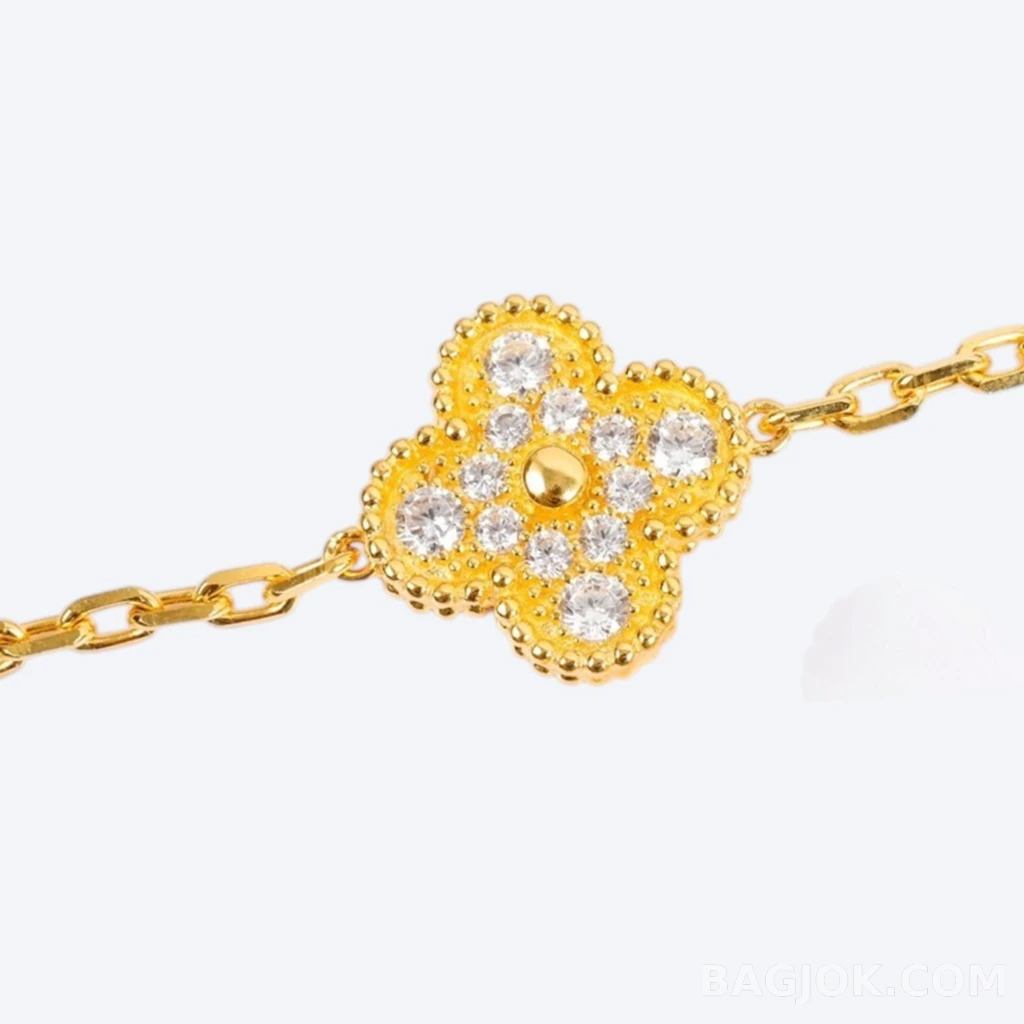 반클리프 아펠 Van Cleef & Arpels Vintage Alhambra 기요셰 팔찌 상세 이미지