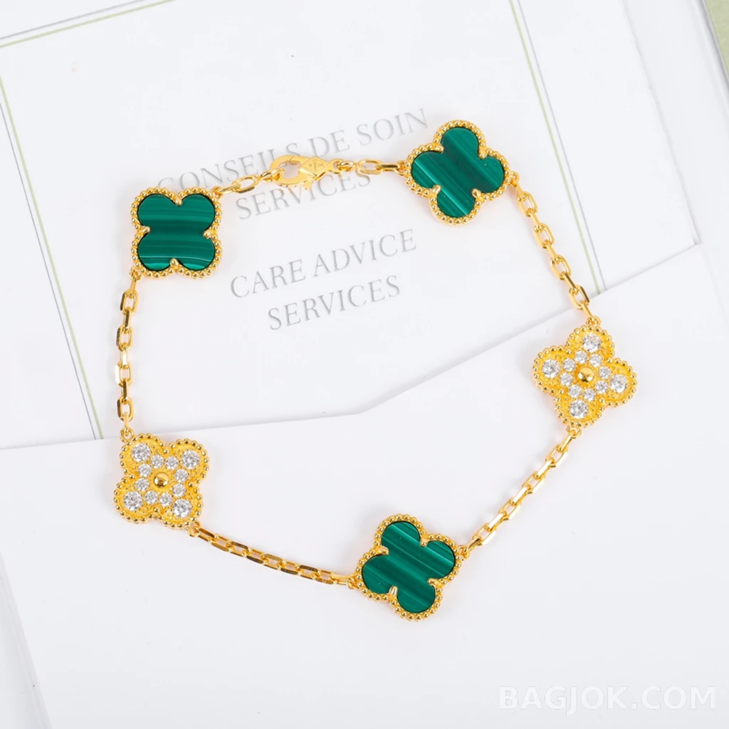 반클리프 아펠 Van Cleef & Arpels Vintage Alhambra 기요셰 팔찌 상세 이미지