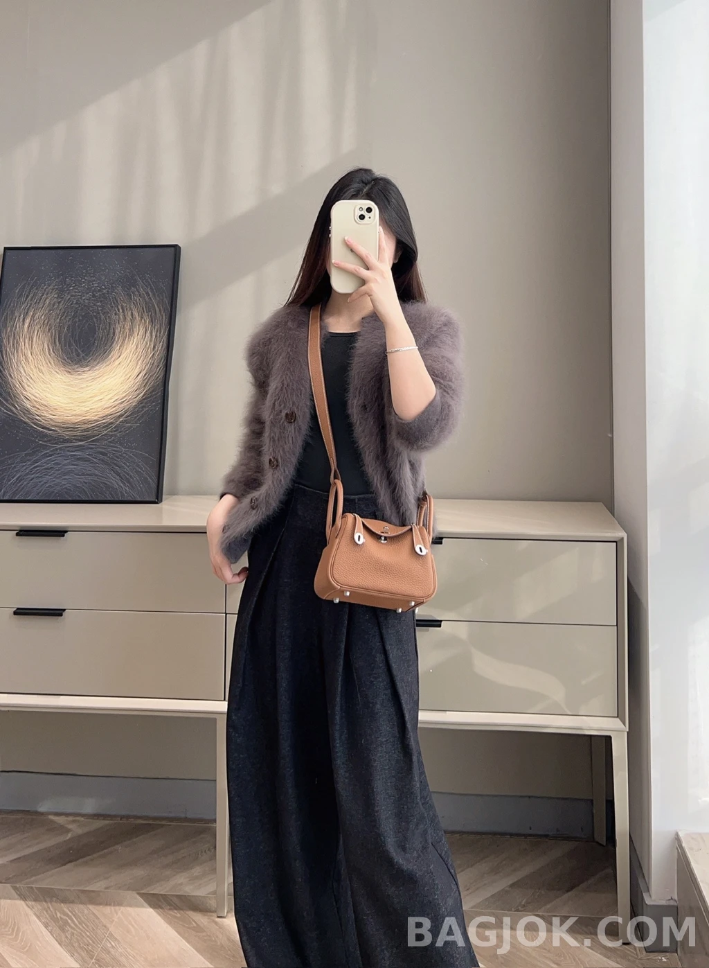 에르메스 Hermes 린디 미니 19 TC 카프스킨 상세 이미지
